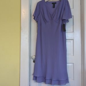 Lavender cocktail dress 14W NWT